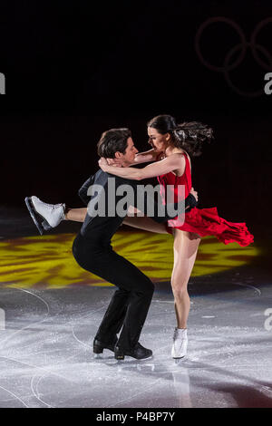 Tessa Virtue / Scott Moir (CAN) d'effectuer à l'exposition Gala de patinage artistique aux Jeux Olympiques d'hiver de PyeongChang 2018 Banque D'Images