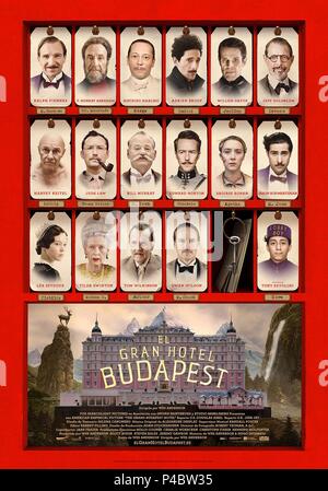 Titre original : THE GRAND BUDAPEST HOTEL. Titre en anglais : THE GRAND BUDAPEST HOTEL. Film Réalisateur : WES ANDERSON. Année : 2014. Crédit : AMERICAN INDIAN PAINTBRUSH EMPIRIQUE/Images/Scott Rudin PR / Album Banque D'Images