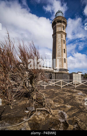 Le Portugal, Açores, île de Faial Capelinhos, Capelinhos, éruption volcanique, Site phare Banque D'Images