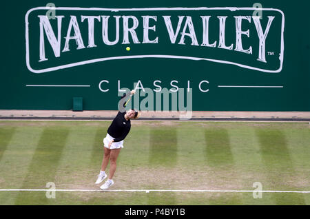 L'Australie Daria Gavrilova en action pendant quatre jours de la Nature Valley Classic à Edgbaston Priory, Birmingham. Banque D'Images