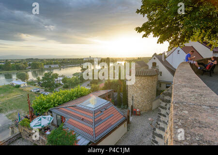 Breisach am Rhein, vue à partir de la colline Münsterberg à Rhin, Kaiserstuhl, Bade-Wurtemberg, Allemagne Banque D'Images