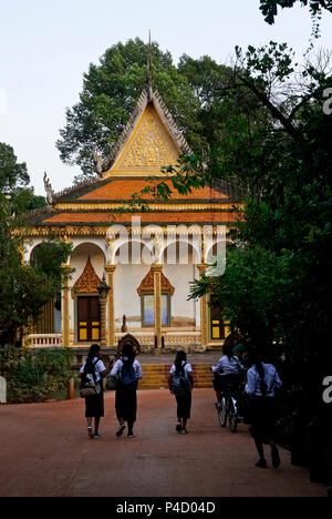 Le temple de Wat Preah Un Kau Asa à Siem Reap, Cambodge Banque D'Images