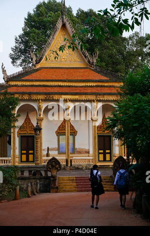 Le temple de Wat Preah Un Kau Asa à Siem Reap, Cambodge Banque D'Images