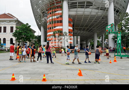 Après l'école en plein air à l'école de sport à Ho Chi Minh Ville (Saigon) Vietnam Banque D'Images