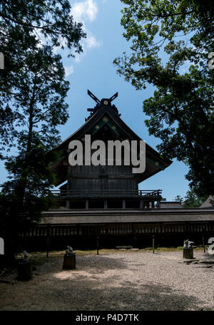 Izumo Taisha dans la préfecture de Shimane est considéré comme l'un des plus importants temples du Japon. Il n'y a pas de records, mais il est également célèbre pour être la plus ancienne. Banque D'Images