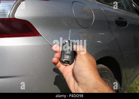 Ouverture de voiture Banque D'Images