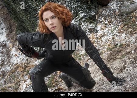 Titre original : AVENGERS : Uncanny X-Men. Titre en anglais : AVENGERS : Uncanny X-Men. Film Réalisateur : Joss Whedon. Année : 2015. Stars : Scarlett Johansson. Credit : Marvel Studios / Album Banque D'Images