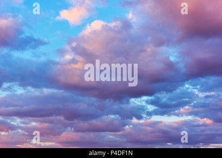 Ciel du soir nuages colorés, peut être utilisé comme arrière-plan Banque D'Images