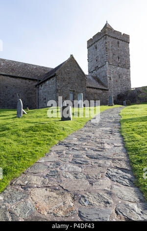 Église St Clements, rodel, Isle of Harris, Western Isles, îles Hébrides, Ecosse, Royaume-Uni Banque D'Images