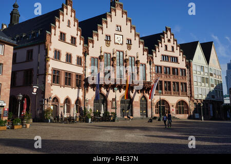 Rathaus, Römer, Römerberg, Vieille Ville, Centre Historique, Frankfurt am Main, Allemagne Banque D'Images