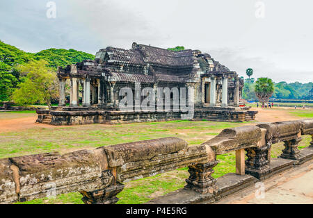 Le complexe du temple d'Angkor Wat au Cambodge. Banque D'Images