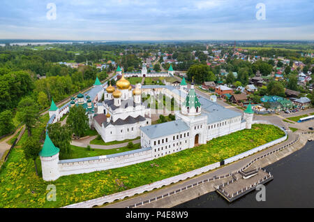 Vue aérienne de monastère Ipatiev à Kostroma, Russie Banque D'Images