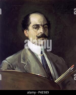 AUTORRETRATO. Auteur : Eugenio Lucas Villaamil (1858-1918). Emplacement : MUSEO NACIONAL DE BELLAS ARTES, La Habana, Cuba. Banque D'Images