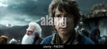 Film Original Titre : HOBBIT, LE : LA BATAILLE DES CINQ armées. Titre en anglais : HOBBIT, LE : LA BATAILLE DES CINQ armées. Directeur de film : PETER JACKSON. Année : 2014. Stars : MARTIN FREEMAN. Credit : New Line Cinema / Album Banque D'Images