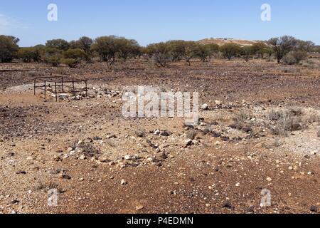 Oublié tombes dans le cimetière de l'est historique, Lennonville Goldfields, l'ouest de l'Australie dans le monde entier d'utilisation | Banque D'Images