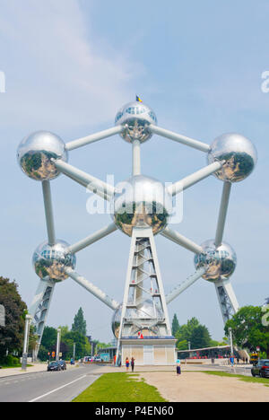 Atomium, parc d'Osseghem rassemblait encore, Laeken, Bruxelles, Belgique Banque D'Images