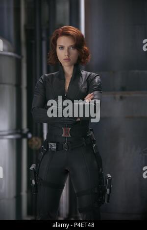 Titre original : THE AVENGERS. Titre en anglais : THE AVENGERS. Film Réalisateur : Joss Whedon. Année : 2012. Stars : Scarlett Johansson. Credit : Marvel Enterprises / Album Banque D'Images