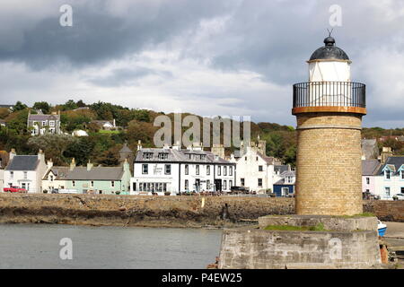 Le phare de Portpatrick, Ecosse Banque D'Images