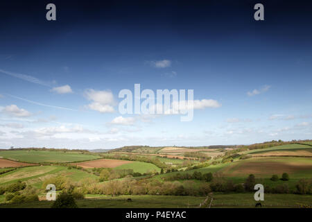 Vue paysage de la North York Moors en Angleterre Banque D'Images