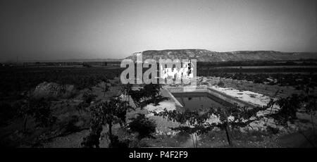 FINCA EL CORNIJAL - CASA DE CAMPO - 50 AÑOS - ByN. Emplacement : HOTEL EL CORNIJAL, MADRID, ESPAGNE. Banque D'Images