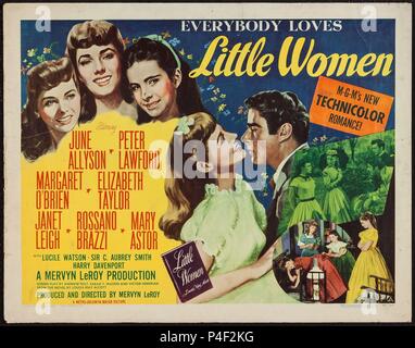 Titre original : peu de femmes. Titre en anglais : peu de femmes. Directeur de film : MERVYN LEROY. Année : 1949. Credit : M.G.M. / Album Banque D'Images