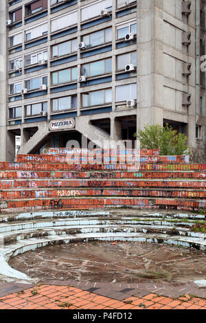 Belgrade, Serbie, en face de l'Aréna Tour Genex à Blok 33 à Belgrade Banque D'Images