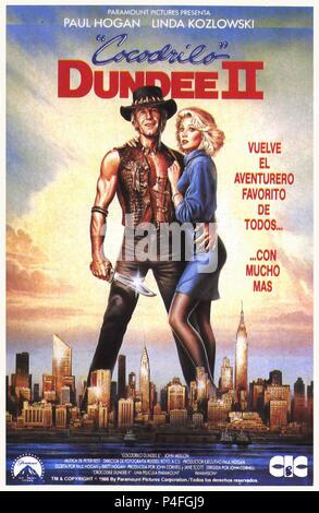 Titre original : CROCODILE DUNDEE II. Titre en anglais : CROCODILE DUNDEE II. Film Réalisateur : John Cornell. Année : 1988. Credit : PARAMOUNT PICTURES / Album Banque D'Images