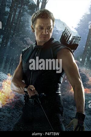 Titre original : AVENGERS : Uncanny X-Men. Titre en anglais : AVENGERS : Uncanny X-Men. Film Réalisateur : Joss Whedon. Année : 2015. Stars : Jeremy Renner. Credit : Marvel Studios / Album Banque D'Images