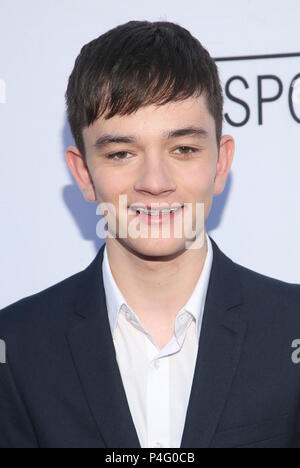 Hollywood, Californie, USA. 19 Juin, 2018. 19 juin 2018 - Hollywood, Californie - Lewis MacDougall. ''Frontières'' Los Angeles Premiere tenue à l'Egyptian Theatre. Crédit photo : F. Sadou/AdMedia Crédit : F. Sadou/AdMedia/ZUMA/Alamy Fil Live News Banque D'Images