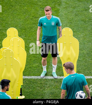 Sochi, Russia. 22 Juin, 2018. Marco Reus (Allemagne) GES/football/Coupe du Monde 2018 Russie : DFB-formation finale, Sochi, 22.06.2018 GES/soccer/football/Coupe du Monde 2018 Russie : la pratique, Sochi, 22 juin 2018 | dans le monde entier : dpa Crédit/Alamy Live News Banque D'Images