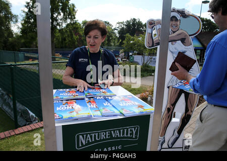 Scènes général autour des motifs au Prieuré en avant de jouer. club Nature Valley Classic 2018, International Women's tennis, jour 5 à l'Edgbaston Priory Club à Birmingham, en Angleterre, le vendredi 22 juin 2018. Photos par Andrew Verger/Alamy Live News Banque D'Images