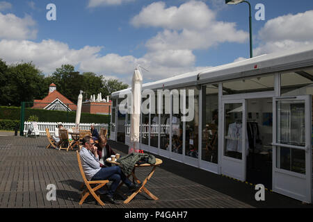 Scènes général autour des motifs au Prieuré en avant de jouer. club Nature Valley Classic 2018, International Women's tennis, jour 5 à l'Edgbaston Priory Club à Birmingham, en Angleterre, le vendredi 22 juin 2018. Photos par Andrew Verger/Alamy Live News Banque D'Images