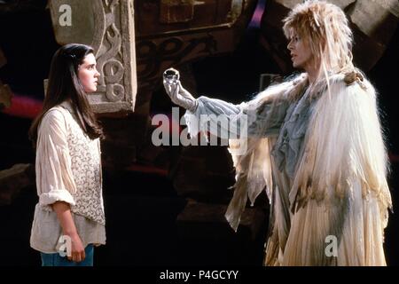 Titre original : labyrinthe. Titre en anglais : labyrinthe. Film Réalisateur : Jim Henson. Année : 1986. Stars : David Bowie, Jennifer Connelly. Credit : Tristar Pictures / Album Banque D'Images