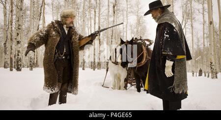 Film Original Titre : L'odieuse 8. Titre en anglais : L'odieuse 8. Film Réalisateur : Quentin Tarantino. Année : 2015. Stars : Kurt Russell ; Samuel L. Jackson. Credit : WEINSTEIN COMPANY, LE / Album Banque D'Images