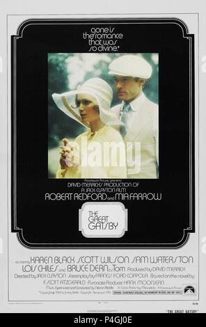 Titre original : THE GREAT GATSBY. Titre en anglais : Gatsby le Magnifique. Directeur de film : JACK CLAYTON. Année : 1974. Credit : PARAMOUNT PICTURES / Album Banque D'Images
