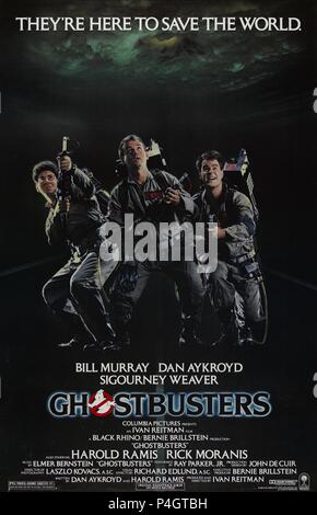 Titre original : Ghost Busters. Titre en anglais : Ghost Busters. Film Réalisateur : Ivan REITMAN. Année : 1984. Credit : Columbia Pictures / Album Banque D'Images