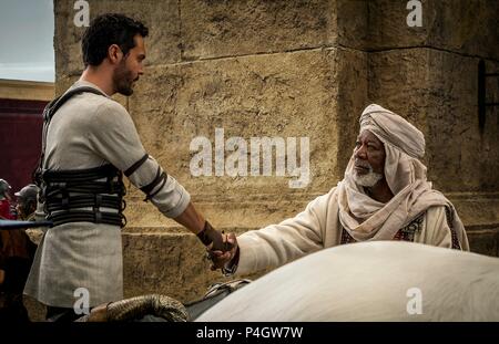 Titre original : BEN-Hur. Titre en anglais : BEN-Hur. Film Réalisateur : Timur Bekmambetov. Année : 2016. Stars : MORGAN FREEMAN ; JACK HUSTON. CONSULTANTS : LA PRODUCTION DE FILMS DE CRÉDIT/Metro Goldwyn Mayer- /PARAMOUNT / Album Banque D'Images