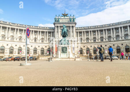 Vienne Autriche Juin.15, 2018 Le Hofburg est l'ancien palais impérial de principal dans le centre de Vienne Banque D'Images