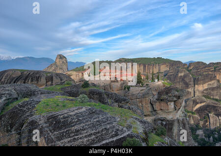 Monastère de Meteora, Grèce du Nord au printemps 2018 Banque D'Images