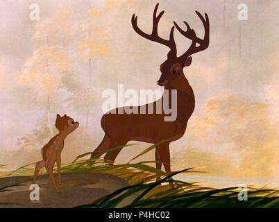 Titre original : BAMBI. Titre en anglais : BAMBI. Directeur du film : DAVID HAND. Année : 1942. Credit : DISNEY / Album Banque D'Images