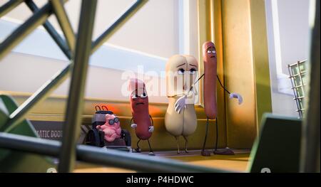 Titre original : SAUCISSE PARTIE. Titre en anglais : SAUCISSE PARTIE. Directeur de film : CONRAD VERNON ; GREG TIERNAN. Année : 2016. Credit : PIC de l'ANNAPURNA/AZOTE STUDIOS CANADA/POINT GREY PIC/SPE / Album Banque D'Images