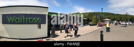 Pause Bienvenue, Michaelwood Services - GL11 6JJ. Banque D'Images