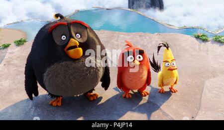 Titre original : Angry Birds. Titre en anglais : Angry Birds. Directeur du film : DANNY MCBRIDE ; CLAY KAYTIS ; FERGAL REILLY. Année : 2016. Credit : Sony Pictures Imageworks / Album Banque D'Images