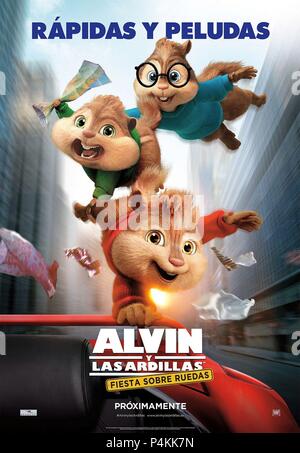 Titre original : Alvin et les Chipmunks : LA ROUTE LA PUCE. Titre en anglais : Alvin et les Chipmunks : LA ROUTE LA PUCE. Directeur de film : WALT BECKER. Année : 2015. Credit : FOX 2000 PICTURES/REGENCY ENTERPRISES/BAGDASARIAN PROD/SUNSW / Album Banque D'Images