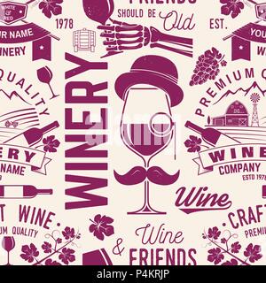 Motif de fond transparent ou cave. Vector illustration. Retro typographie design pour winery company, boutique, bar, pub, image de marque et de la restauration. Contexte pour les cartes, les menus relatifs à : Vin Illustration de Vecteur