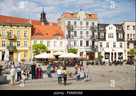 Place du vieux marché à Gniezno, Pologne. 1er mai 2018 © Wojciech Strozyk / Alamy Stock Photo Banque D'Images