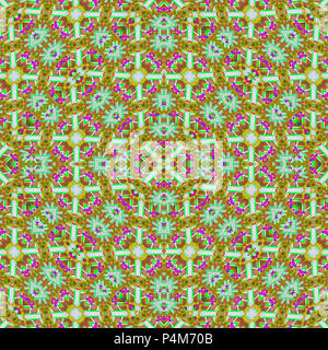 La technique de collage numérique géométrique décoratif motif de vérification transparente conception de mosaïque en couleurs mélangées scheme Banque D'Images
