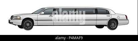 Limousine. Conception simple moderne. Illustration vecteur EPS Illustration de Vecteur