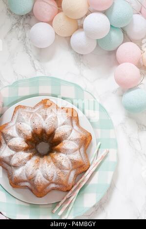 Gâteau bundt star Vintage Banque D'Images