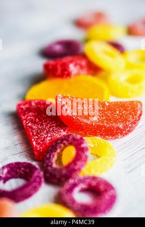 Assorted jelly sweets Banque D'Images